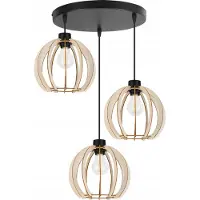 Light11 HOME Suspension moderne en bois avec éclairage LED