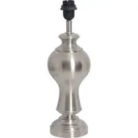 Näve Lampe de table à pied - Matières : métal, plastique - Couleur : acier brillant ; 123650