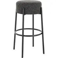 HOME DELUXE Tabouret de bar OLIN – Lot de 1 anthracite | Tabouret moderne pour cuisine, bar et salon
