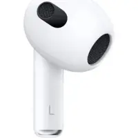 Apple Ecouteur de remplacement AirPods gauche (3ème génération), uniquement AirPod 3 gauche individuellement, produit d'origine, protection d'expédition KingsofCards incluse