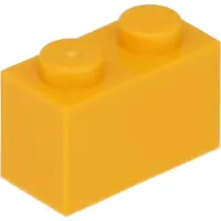 LEGO 100 pièces 3004 Brick 1x2 Part Basic Bricks 100 Clair Orange