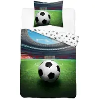 Detexpol Linge de lit, parure de lit en coton pour enfants 140 x 200 5697a Football