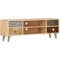 Sonstiges Meuble TV 120x30x40 cm Bois massif de manguier
