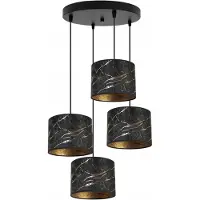 Light11 HOME Suspension, lustre, abat-jour, motif doré