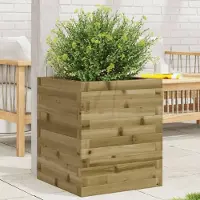 Prolenta Maison Exclusive - Bac à plantes 40 x 40 x 46 cm en bois de pin imprégné