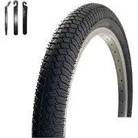 Maxxi4you 1 x pneu de vélo VEE Rubber V186 20" noir 50-406 (20 x 1,95) avec démonte-pneu