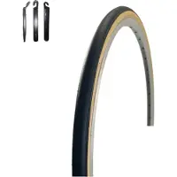 Maxxi4you 1 x pneu de vélo VEE Rubber V078 28" noir/Gumwall 28-622 (28 x 1,10) avec démonte-pneu