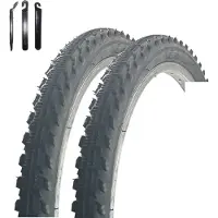 Maxxi4you 2 pneus de vélo VEE Rubber V185 24" noirs 47-507 (24 x 1,75) avec démonte-pneus