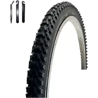Maxxi4you 1 x pneu de vélo VEE Rubber V158 26" noir 50-559 (26 x 1,95) avec démonte-pneu