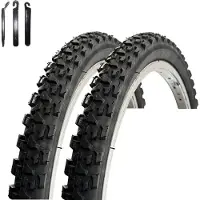 Maxxi4you 2 pneus de vélo VEE Rubber V114 24" noir 47-507 (24 x 1,75) avec démonte-pneu