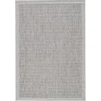 HomebyHome Tapis Intérieur Extérieur Terrasse Balcon Cuisine Aspect Sisal Tissage Plat Imperméable Uni Structuré, Taille: 60x100 cm