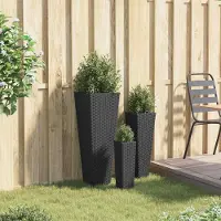 Prolenta Maison Exclusive - Ensemble d'extérieur 3 pièces, métal noir