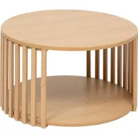 5five Simply Smart Table basse à lattes 60 x 60 x 35 cm - 5 cinq simplement intelligent