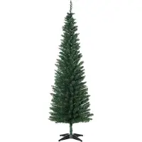 Kein Hersteller Arbre de Noël artificiel, sapin, avec pied, poinsettia (étoile de Noël), 1,8m (vert)