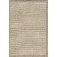 HomebyHome Tapis Intérieur Extérieur Terrasse Balcon Cuisine Aspect Sisal Tissage Plat Imperméable Uni Structuré, Taille: 240x340 cm