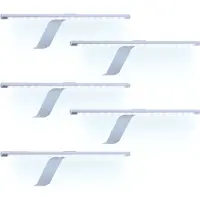 Kalb Material für Möbel kalb | Lampes LED rondes pour montage en saillie Éclairage d'armoires SET de 1 à 6, y compris bloc d'alimentation avec/sans interrupteur à pied