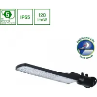 Spectrum STREETOS SLIM LED Lampadaire 50W 5000lm NW IP65 noir 505x109x76mm pour rues & parkings