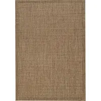 HomebyHome Tapis Intérieur Extérieur Terrasse Balcon Cuisine Aspect Sisal Tissage Plat Imperméable Uni Structuré, Taille: 280x370 cm