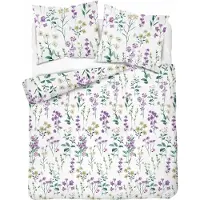 Detexpol Linge de lit, flanelle, chaud, pour l'hiver 200x220 5634b Fleurs colorées