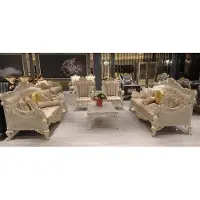 AEA Ensemble de canapés 3+3+1+1 places table basse ensemble de canapés fauteuil coussin 5pcs