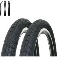 Maxxi4you 2 pneus de vélo Kenda K-907 20" noir 58-406 (20 x 2,25") avec démonte-pneu