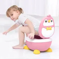 Alle Hersteller Enfants Pot forme pingouin urine dispersée Portable WC libre taille réglable pour Kid Care - Bleu 1