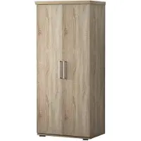 Meublorama Armoire 2 portes avec penderie TOM – Chêne sonoma