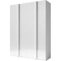 Meublorama Armoire 4 Portes 180cm collection VERONA. Coloris blanc brillant