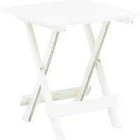 Alle Hersteller Table de jardin pliante blanche 17.7 "x16,9 "x19,7" plastique