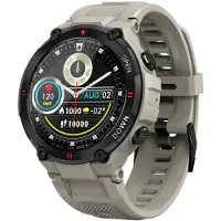 Ele eleoption Smart Watch Outdoor Montre de sport étanche 1,28'' Plusieurs modes de sport pour Android iPhones Gris