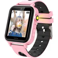 Ele eleoption (Rose) A8 Smart Game Watch pour enfants, 18 jeux Smartwatch pour garçons filles avec podomètre calories lampe de poche montre MP3 musique enfants Noël Cadeaux d'anniversaire