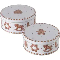 Boltze Vorratsdose Ginger, 2 teilig (Höhe 7 - 8 cm, Durchmesser 16 - 18 cm)