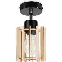 Light11 HOME Spot mural et plafonnier LED moderne en bois – Luminaire design élégant