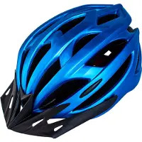 Ele eleoption Casque de vélo pour jeunes/adultes, casque de vélo réglable d'une seule pièce, protection de la tête pour adultes, hommes femmes, taille L, bleu