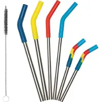 Klean Kanteen KleanKan Straw 6Pack Combo Multicolour 1009506, Pailles, Multicolore