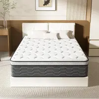 DEWINNER Matelas 160x200 cm Ressorts Ensaches, épaisseur de 30CM - Matelas à Ressorts ensachés et à mémoire de Forme，Ergonomique,Respirant
