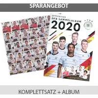 REWE EM 2020 cartes à collectionner - 1 set complet GLITZER + album