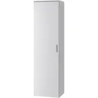 Meublorama Armoire ALABAMA – 1 porte – L50 x H184 x P52 cm – Blanc brillant – Design