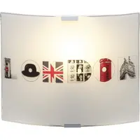 Brilliant DESIGN Applique "London" en verre, lampe murale, luminaire
