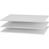Meublorama Étagère pour armoire VERONA – Blanc brillant