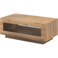 Meublorama Table basse BREDA – Chêne – 110x60 cm – Style design moderne