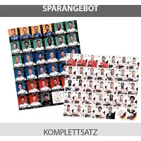 REWE Cartes à collectionner des Championnats d'Europe 2020 + de la Coupe du monde 2018 - 1 jeu complet de chaque