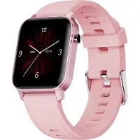 Ele eleoption Montre de sport Bluetooth avec surveillance de la fréquence cardiaque et de l'oxygène Bluetooth étanche Super autonomie de la batterie Rose