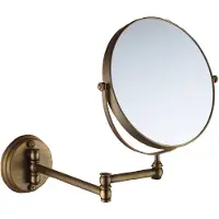 LAUFERI Miroir mural de salle de bains cercle 20 x 20 mm