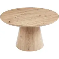Meublorama Table basse ronde collection TIGNES –Reproduction effet pin – D80 x H47 cm