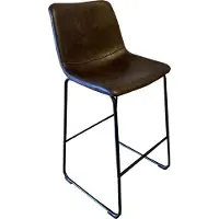 Meublorama Tabouret de bar RONDA coloris cognac