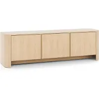 Bettso Armoire RTV moderne à trois portes FARI chêne vincenza pour le salon