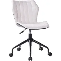 CasaDolce Chaise de bureau AZAR, réglable en hauteur, pivotante, gris, 46x55x76/83,5 cm