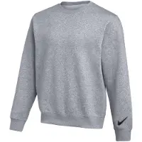 Nike Hommes, Pull-over, Park 26 Fleece Crew Swoosh sweatshirt IO9039-063, Gris, (S)