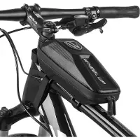 Ele eleoption Sacoche de guidon de vélo Sacoche de cadre de vélo Sacoche de banlieue étanche avec double fermeture éclair pour vélo de course MTB VTT